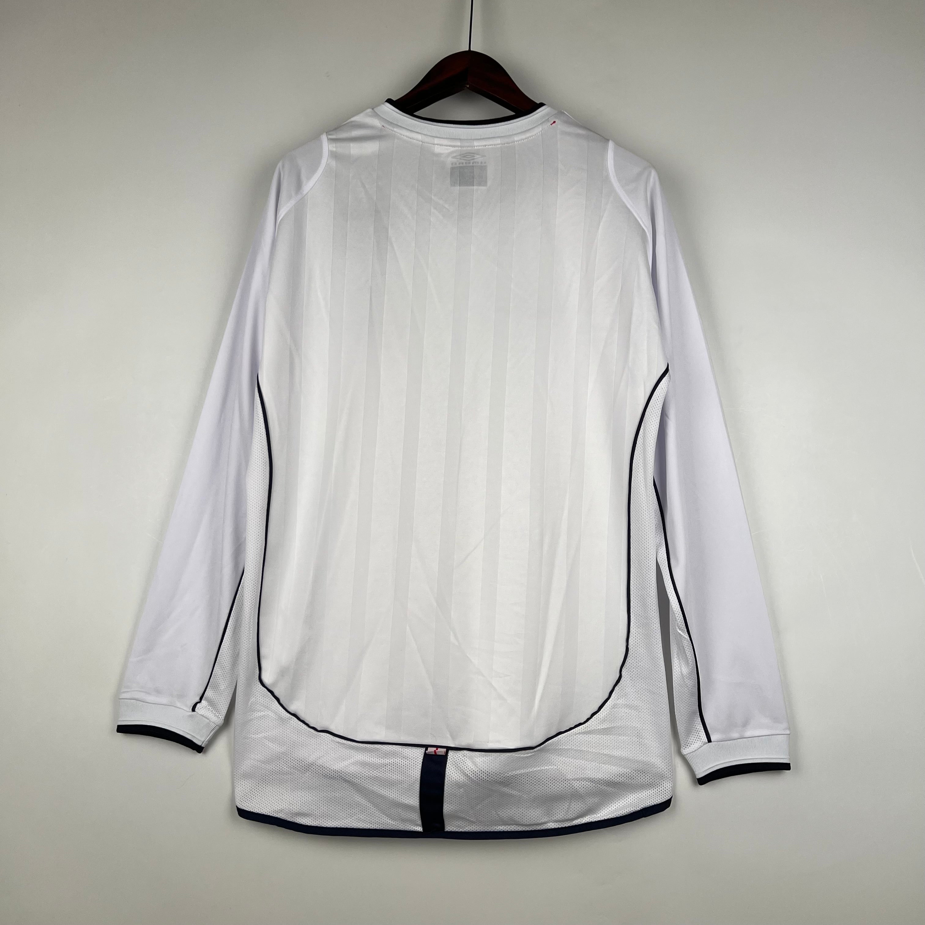 2002 England Long Sleeve Home Shirt