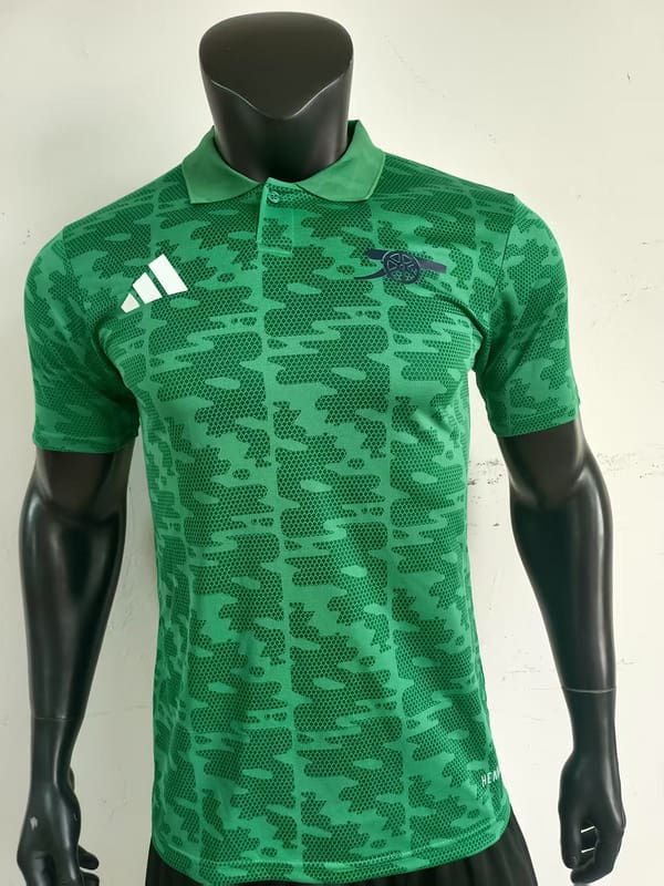 Arsenal 25/26 Green Polo Kit – Player Version