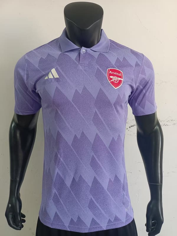 Arsenal 25/26 Purple Polo Kit – Player Version