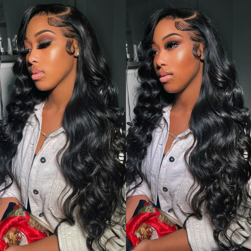 Side C Part Wig 250% Density 13x4 HD Lace Frontal Loose Wave Human Hair Wigs