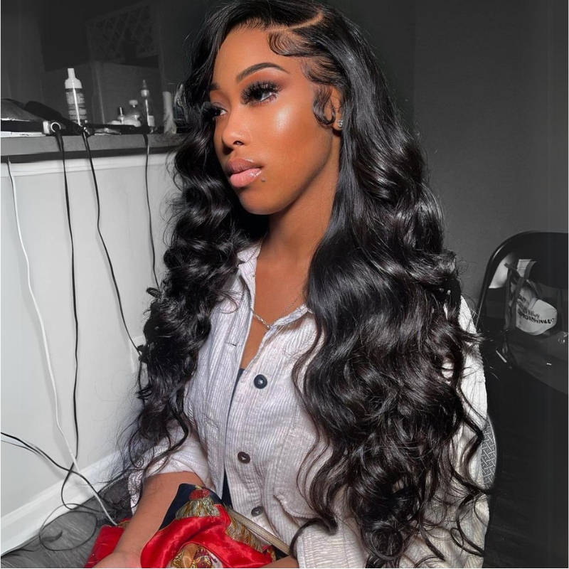 Side C Part Wig 250% Density 13x4 HD Lace Frontal Loose Wave Human Hair Wigs