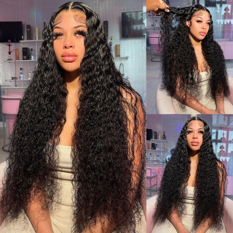 13 by 4 13 by 6 Lace Frontal Wig 13 * 4 13 * 6 Water Wave Human Hair Wigs