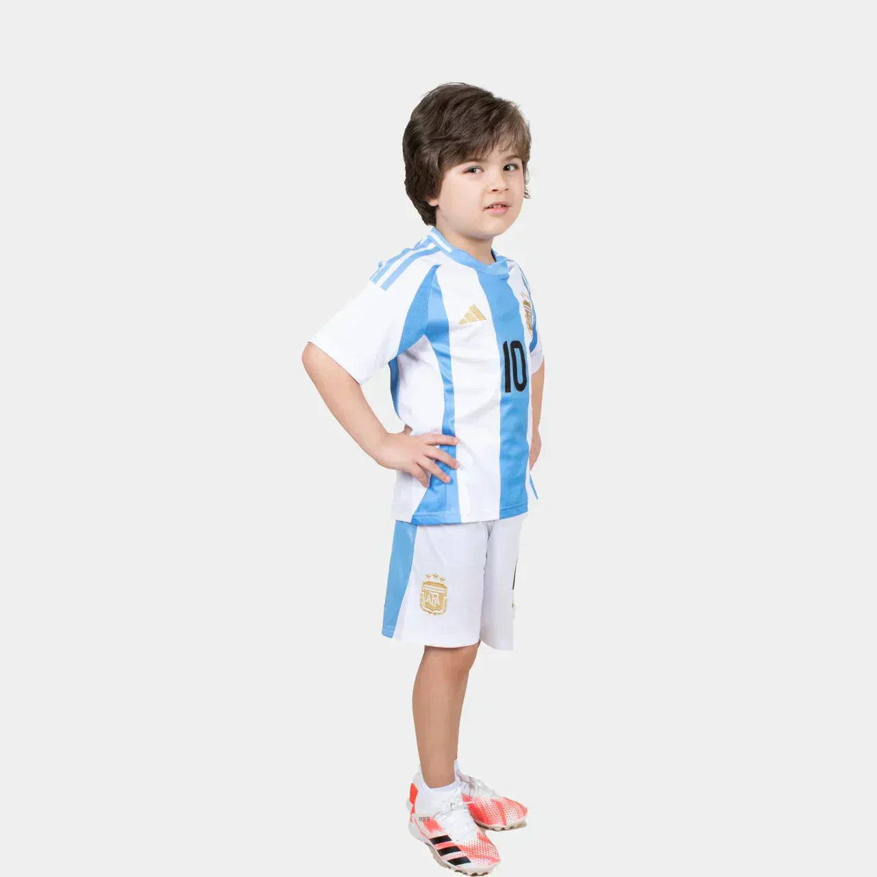 Messi 10 Argentina 24/25 Away Kids Kit