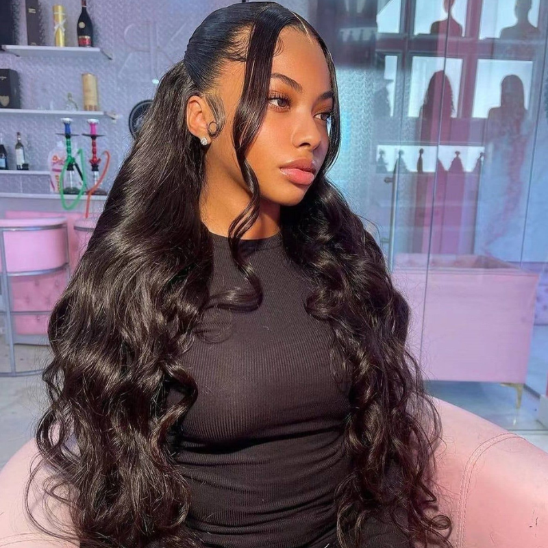 13x4 4x4 HD Transparent Lace Front Body Wave Wigs Virgin Human Hair