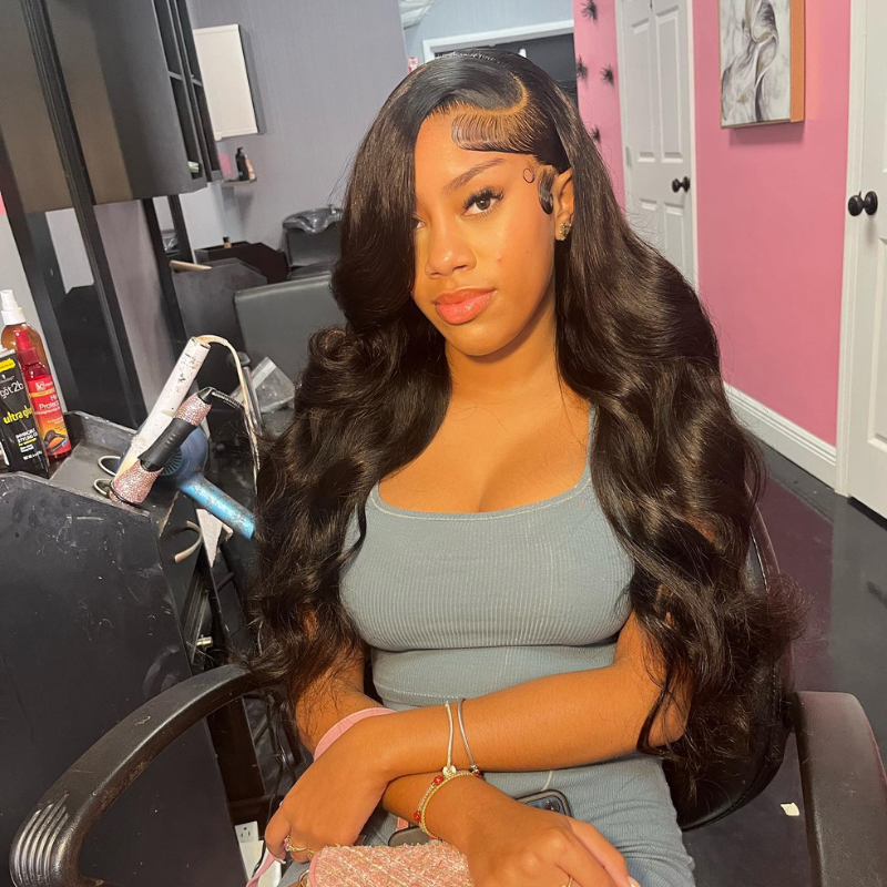 Side C Part Human Hair Wig 250% Density 13x4 HD Lace Frontal Body Wave Hair