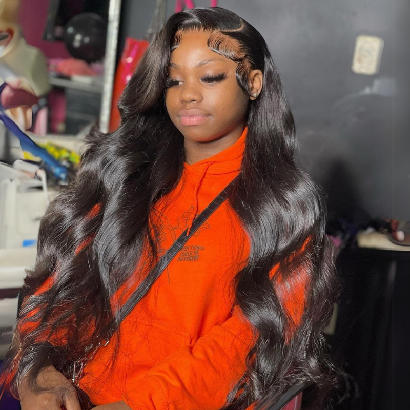 Side C Part Human Hair Wig 250% Density 13x4 HD Lace Frontal Body Wave Hair