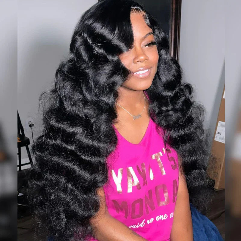 Pre-Everything Pre Cut Pre Plucked Pre Bleached Wear Go Glueless 13X4 Lace Front Curly Hair Wigs